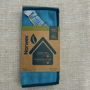 Norwex Travel Pack Set of 5 Microfiber Cloths - Multiple Colors